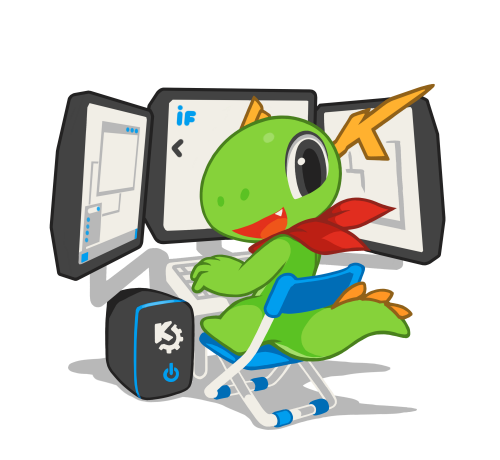 Konqi, the KDE mascot